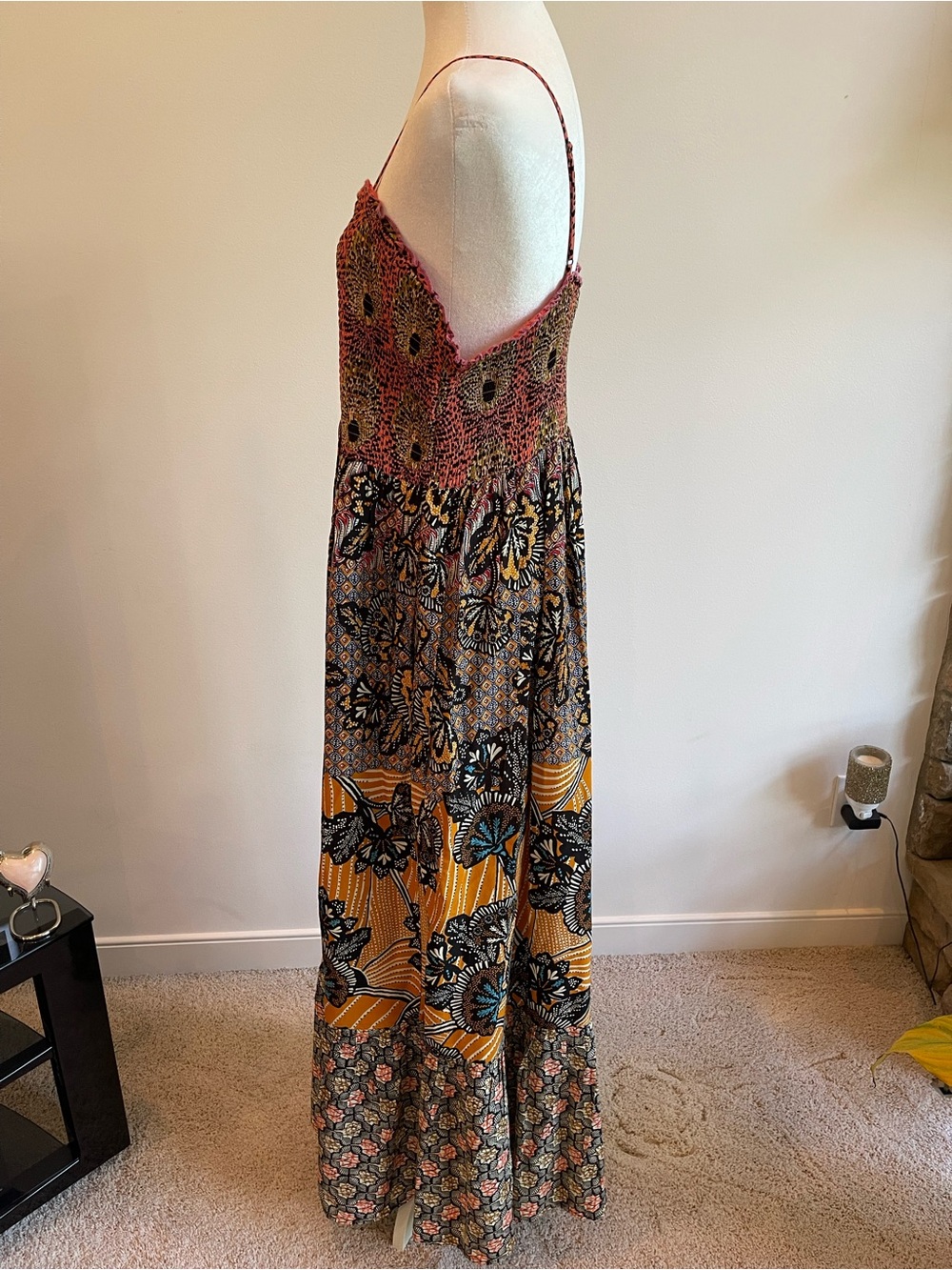 NWOT Anthropologie Jamila Smocked Maxi Dress - Picture 5 of 15